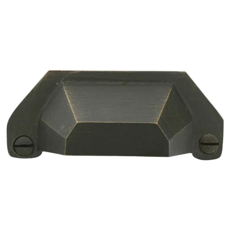 Emtek sandcast bronze bin pull 4 inch CC