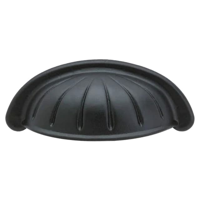 Emtek Tuscany Bronze Bin Pull, 4"CC, Flat Black Bronze Patina - 86199FB