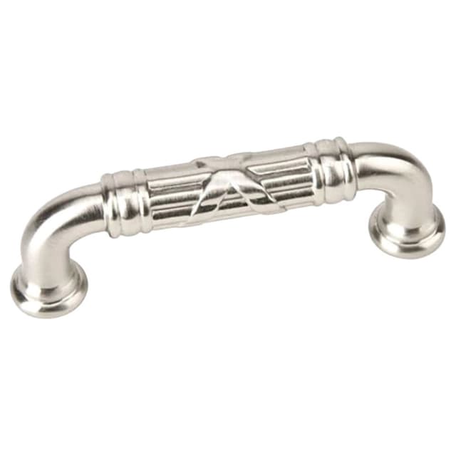 Emtek Ribbon & Reed Estate Pull, 3-1/2"CC, Unlacquered Brass - 86284US3NL