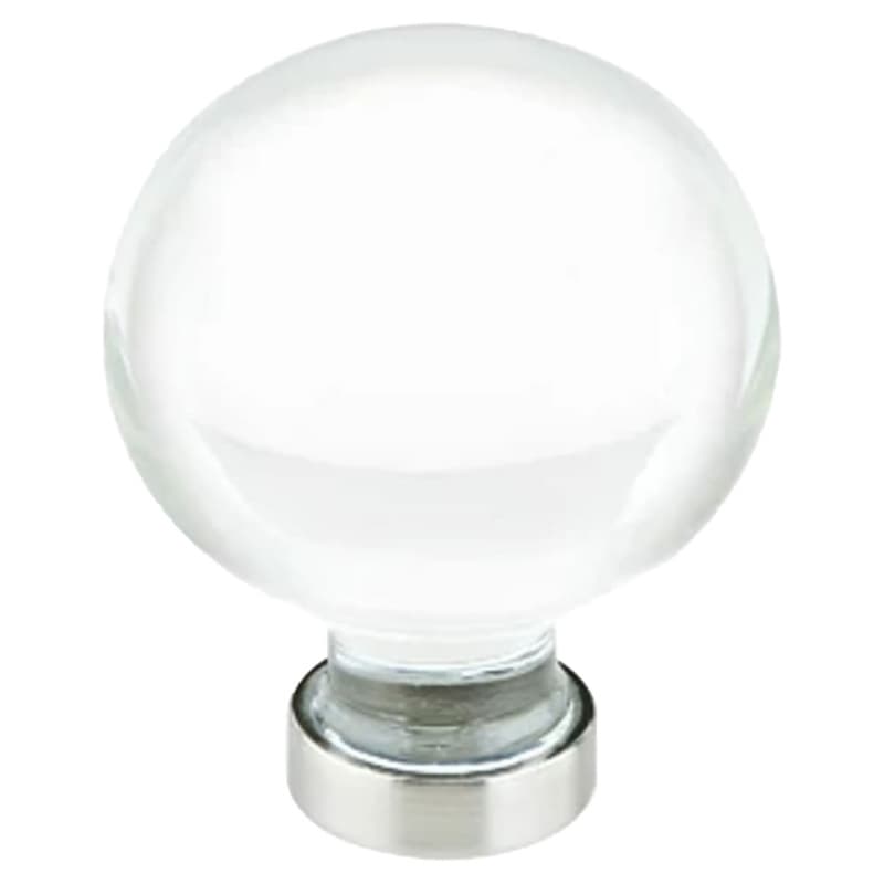 Emtek Bristol Glass Knob, 1-1/4" Diameter, Glass/French Antique - 86395US7