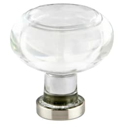 Emtek Georgetown glass knob 1-1/4 in glass/brass