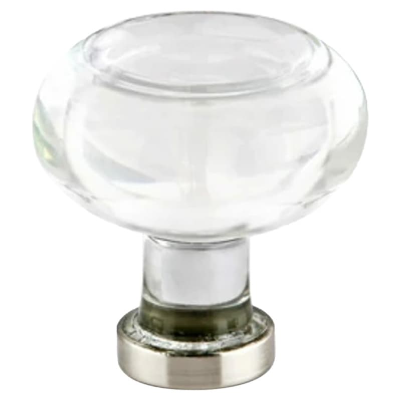 Emtek Georgetown glass knob, 1-1/4 in, glass/ORB