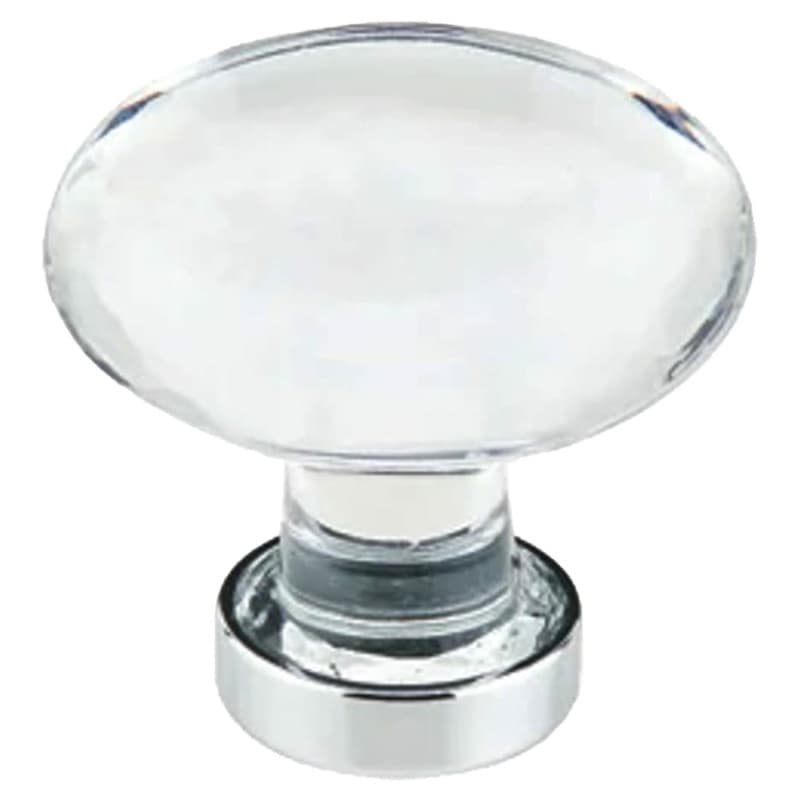 Emtek Hampton glass knob, 1-3/4 inch diameter