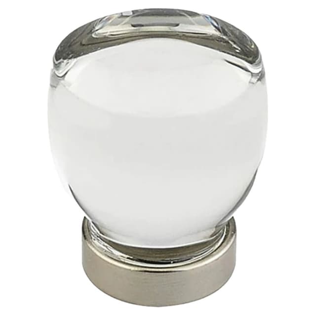 Emtek Juneau Glass Knob, 1-1/8" Diameter, Glass/French Antique - 86562US7