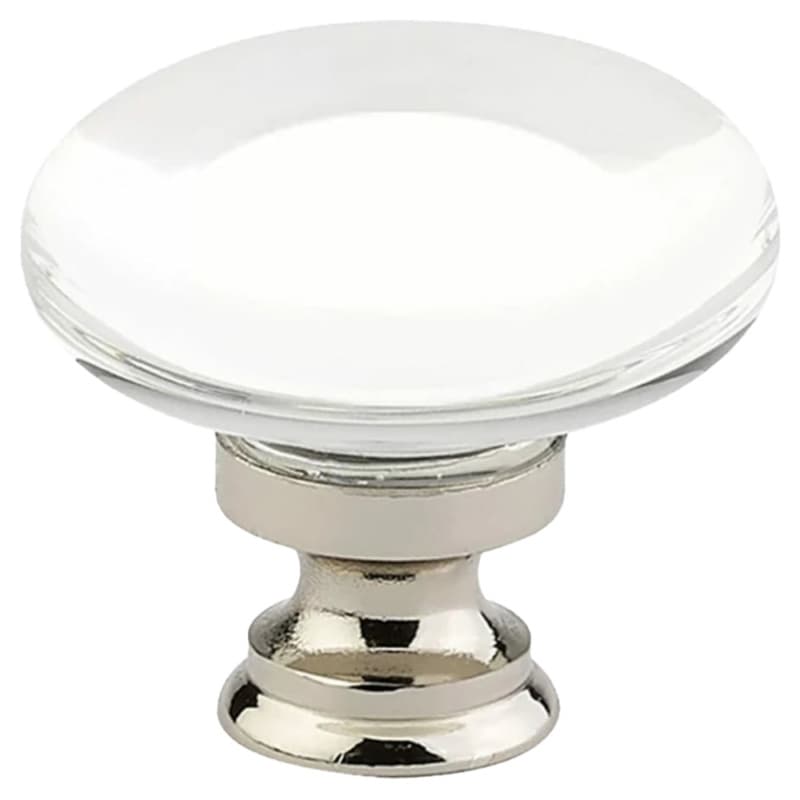 Emtek Providence glass knob, 1-3/4 in, 86568US3NL