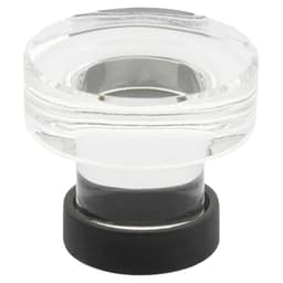 Emtek Grayson Glass Knob, 1-3/4 in, 86570US19