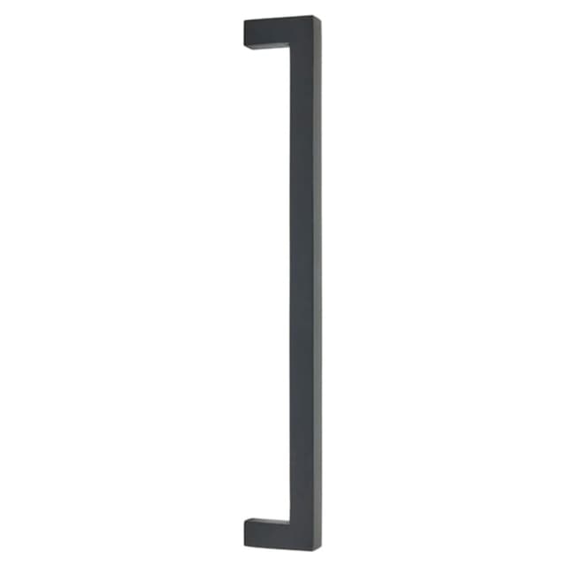Emtek Sandcast Bronze Rustic Modern Appliance Pull, 12"CC, Flat Black Bronze Patina - 86674FB