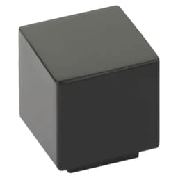 Emtek Modern Rectangular Allerton Knob 1 Inch Flat Black