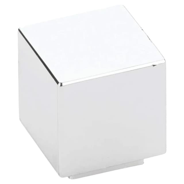Emtek Modern Rectangular Allerton Knob, 1" Diameter, Polished Chrome - 86700US26