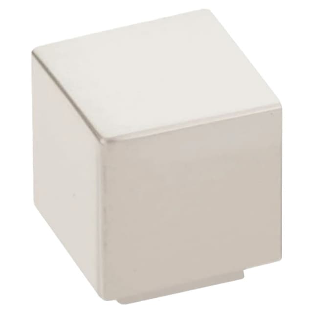 Emtek Modern Rectangular Allerton Knob, 1-1/8" Diameter, Polished Nickel - 86701US14