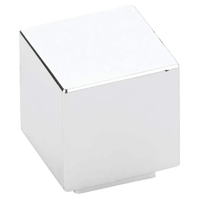 Emtek Modern Rectangular Allerton Knob, 1-1/8" Diameter, Polished Chrome - 86701US26