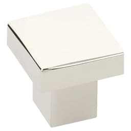 Emtek Modern Rectangular Hunter Knob 1-1/4 in Satin