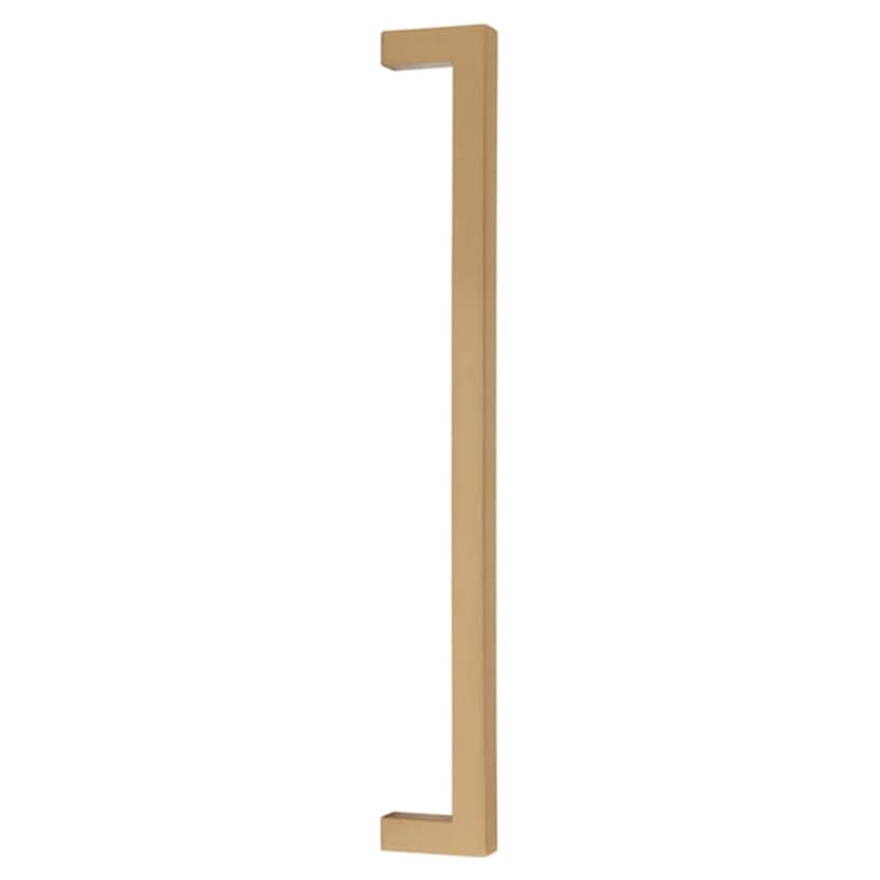 Emtek Modern Rectangular Warwick Appliance Pull, 12"CC, Satin Brass - 86711US4