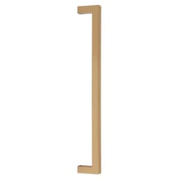 Emtek Modern Rectangular Warwick Appliance Pull, 12"CC, Satin Brass - 86711US4