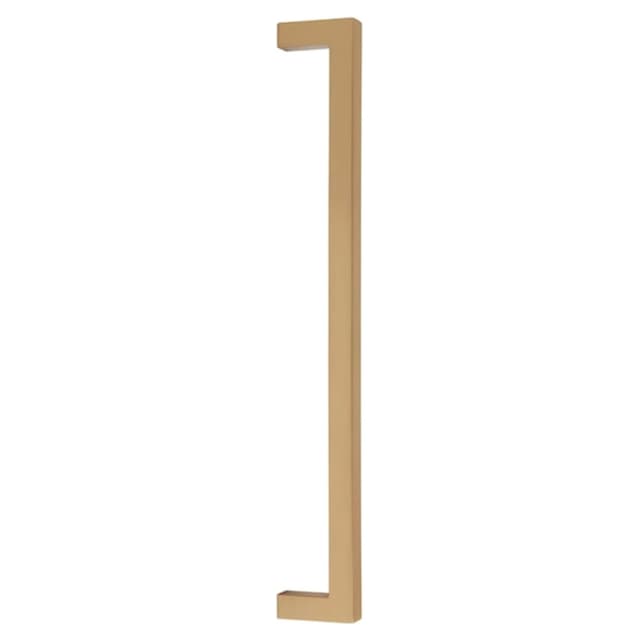 Emtek Modern Rectangular Warwick Appliance Pull, 12"CC, Satin Brass - 86711US4