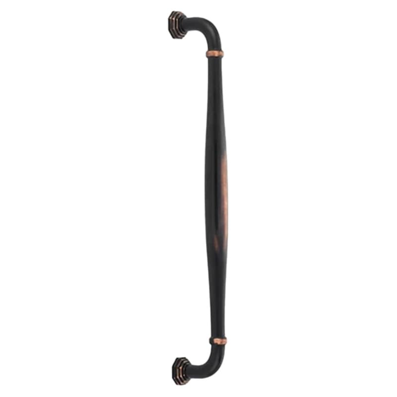 Emtek Transitional Heritage Blythe Appliance Pull, 18"CC, Flat Black - 86911US19