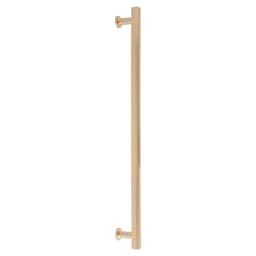 Emtek Urban Modern Freestone Appliance Pull, 12"CC, Satin Brass - 87001US4