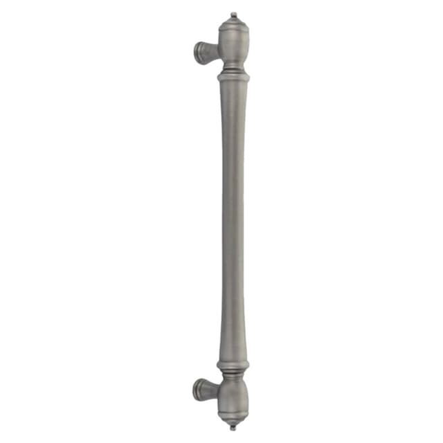 Emtek Spindle Cabinet Appliance Pull, Back-to-Back Mount, 12"CC, Pewter - BTB86343US15A