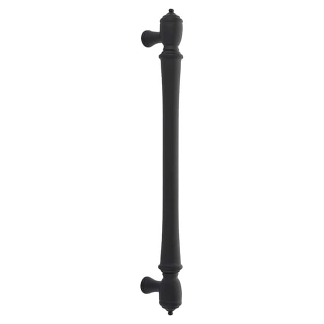 Emtek Spindle Cabinet Appliance Pull, Back-to-Back Mount, 12"CC, Flat Black - BTB86343US19