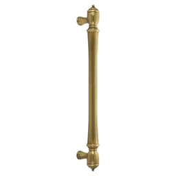Emtek Spindle Cabinet Appliance Pull, Back-to-Back Mount, 18"CC, Unlacquered Brass - BTB86344US3NL