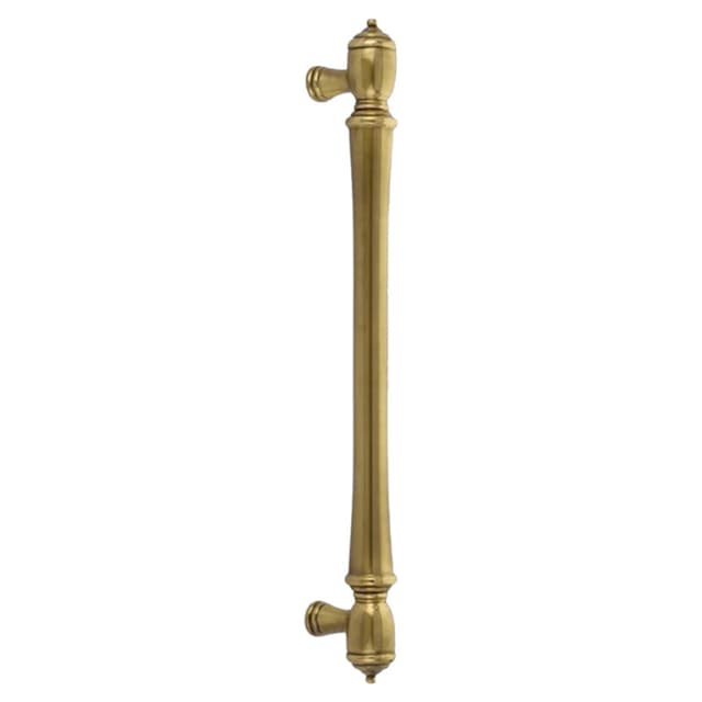 Emtek Spindle Cabinet Appliance Pull, Back-to-Back Mount, 18"CC, Unlacquered Brass - BTB86344US3NL