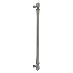 Emtek Spindle Cabinet Appliance Pull, Back-to-Back Mount, 18"CC, Pewter - BTB86344US15A