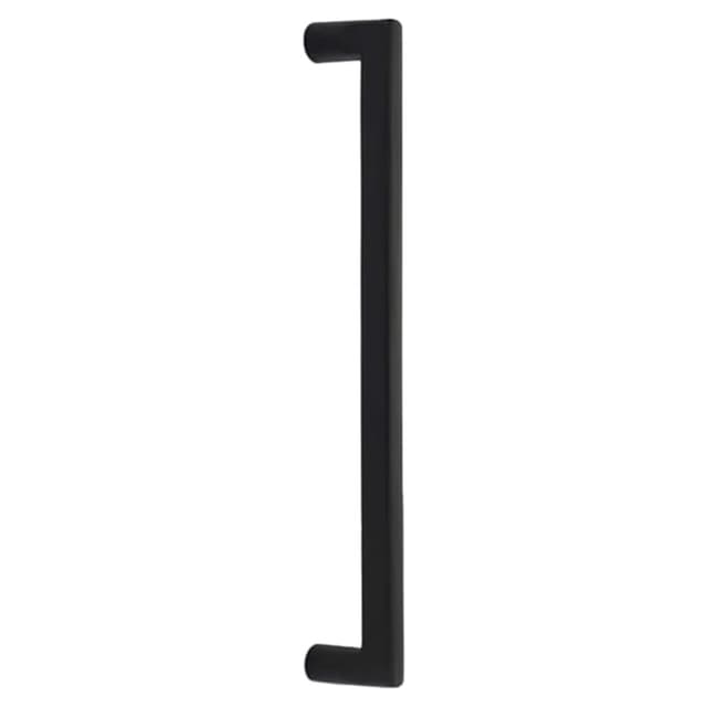 Emtek Sandcast Bronze Rail Appliance Pull, Back-to-Back Mount, 12"CC, Flat Black Bronze Patina - BTB86349FB