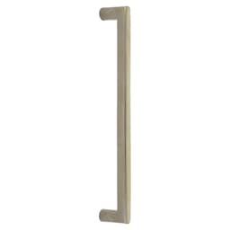 Emtek Sandcast Bronze Rail Cabinet Appliance Pull, Back-to-Back Mount, 12"CC, Tumbled White Bronze - BTB86349TWB