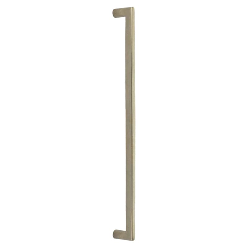 Emtek Sandcast Bronze Rail Cabinet Appliance Pull, Back-to-Back Mount, 18"CC, Tumbled White Bronze - BTB86350TWB