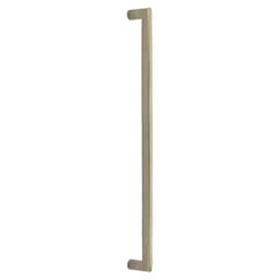 Emtek Sandcast Bronze Rail Cabinet Appliance Pull, Back-to-Back Mount, 18"CC, Tumbled White Bronze - BTB86350TWB
