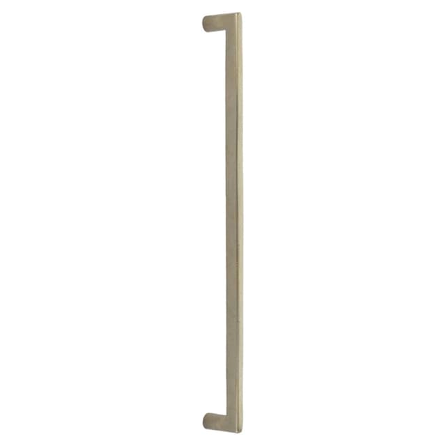 Emtek Sandcast Bronze Rail Cabinet Appliance Pull, Back-to-Back Mount, 18"CC, Tumbled White Bronze - BTB86350TWB