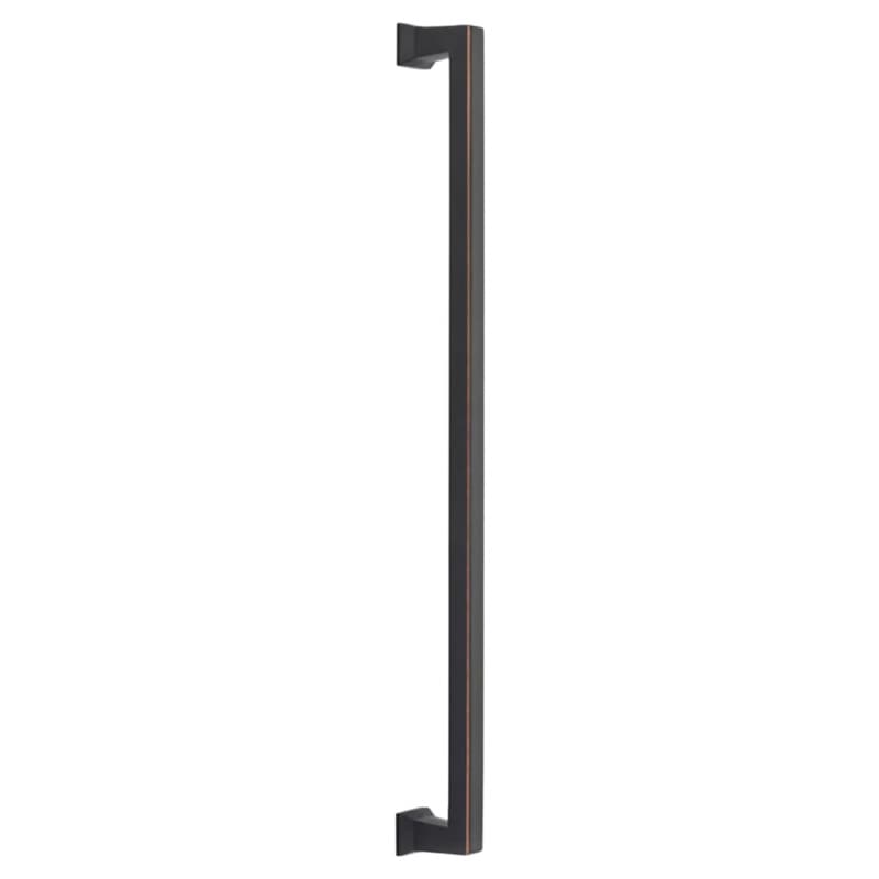 Emtek Art Deco Alexander Cabinet Appliance Pull, Back to Back Mount, 18", ORB - BTB86443US10B
