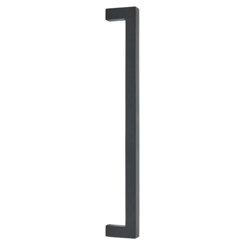 Emtek Rustic Modern Rectangular Cabinet Appliance Pull, Back-to-Back Mount, 12"CC, Flat Black Bronze Patina - BTB86674FB