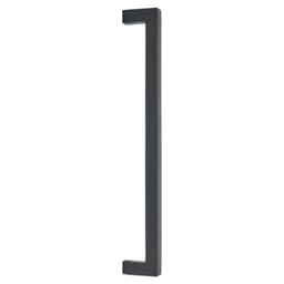 Emtek Rustic Modern Rectangular Cabinet Appliance Pull, Back-to-Back Mount, 12"CC, Flat Black Bronze Patina - BTB86674FB
