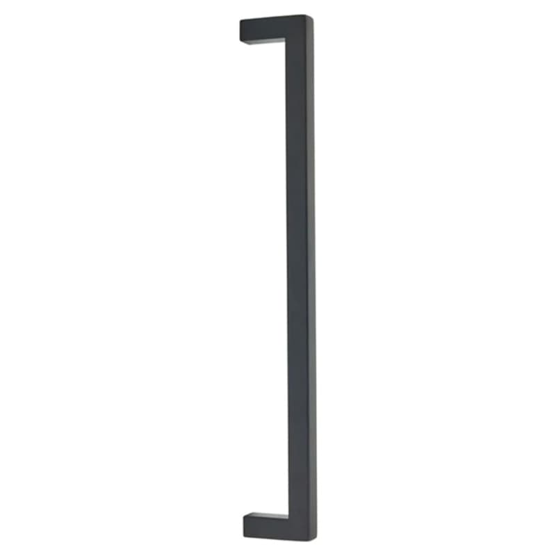 Emtek Modern Rectangular Appliance Pull 12" (305 mm) Center to Center, Flat Black, BTB86711US19