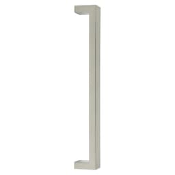 Emtek Modern Rectangular Keaton Appliance Pull, Back to Back Mount, 12", SN - BTB86721US15