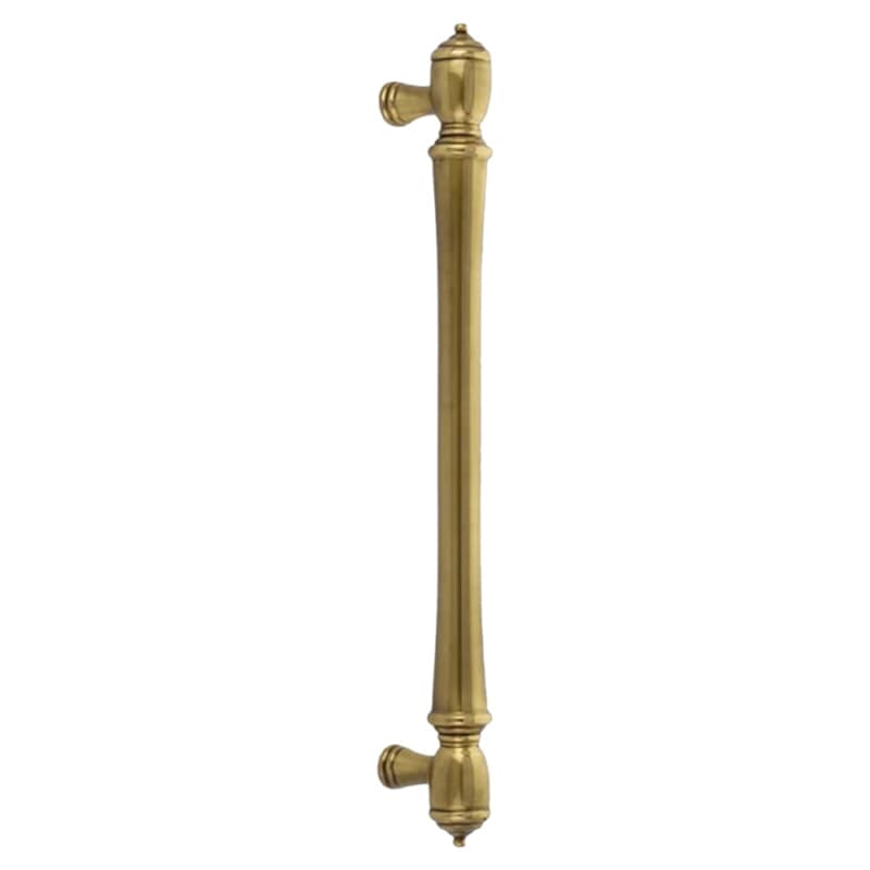 Emtek Spindle Cabinet Appliance Pull, Concealed Surface Mount , 18", Unlacquered Brass - CS86344US3NL