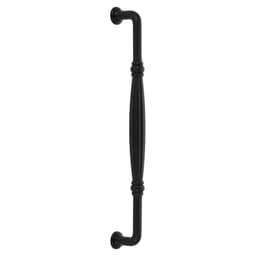 Emtek Tuscany Bronze Fluted Appliance Pull, Concealed Surface Mount, 12"CC, Flat Black Bronze Patina - CS86347FB