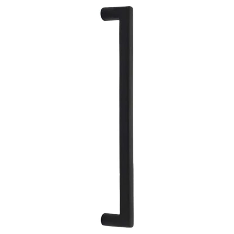 Emtek Sandcast Bronze Rail Appliance Pull, Concealed Surface Mount, 12"CC, Flat Black Bronze Patina - CS86349FB