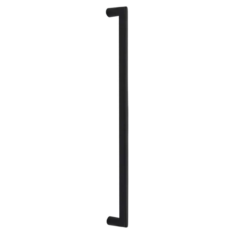 Emtek Sandcast Bronze Rail Appliance Pull, Concealed Surface Mount, 18"CC, Flat Black Bronze Patina - CS86350FB