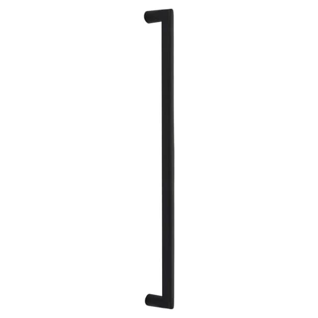 Emtek Sandcast Bronze Rail Appliance Pull, Concealed Surface Mount, 18"CC, Flat Black Bronze Patina - CS86350FB