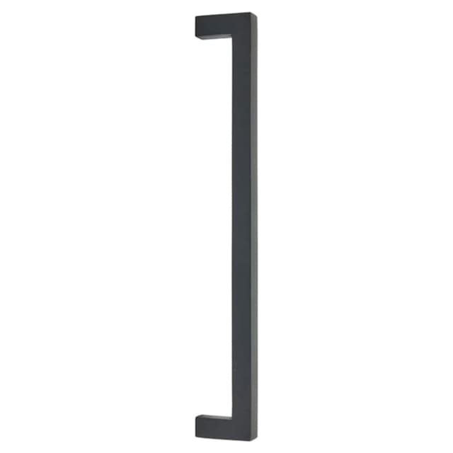 Emtek Rustic Modern Rectangular Cabinet Appliance Pull, Concealed Surface Mount, 12"CC, Flat Black Bronze Patina - CS86674FB