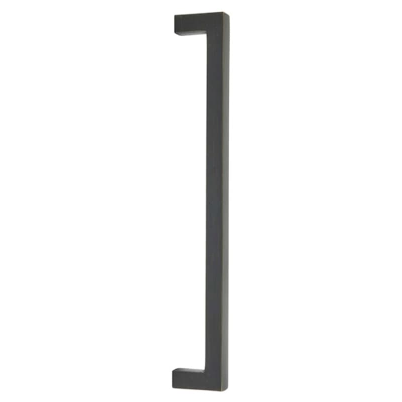 Emtek Rustic Modern Rectangular Cabinet Appliance Pull, Concealed Surface Mount, 12"CC, Medium Bronze Patina - CS86674MB
