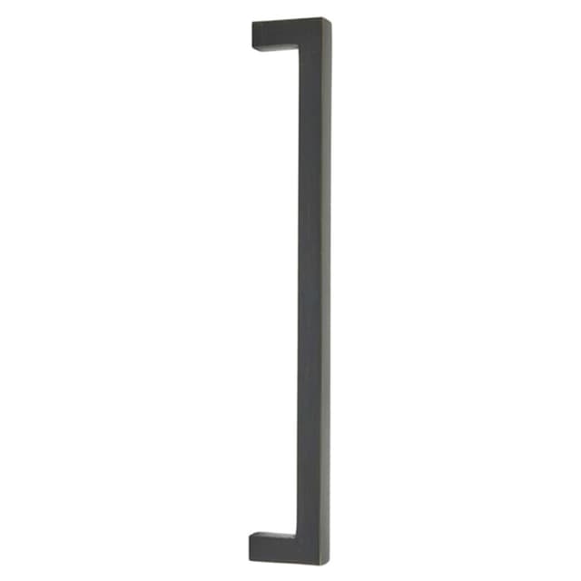 Emtek Rustic Modern Rectangular Cabinet Appliance Pull, Concealed Surface Mount, 12"CC, Medium Bronze Patina - CS86674MB