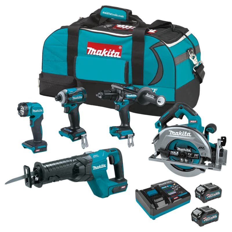 Makita GT501M 40V max XGT Brushless Cordless 5-Piece Combo Kit (4.0Ah)