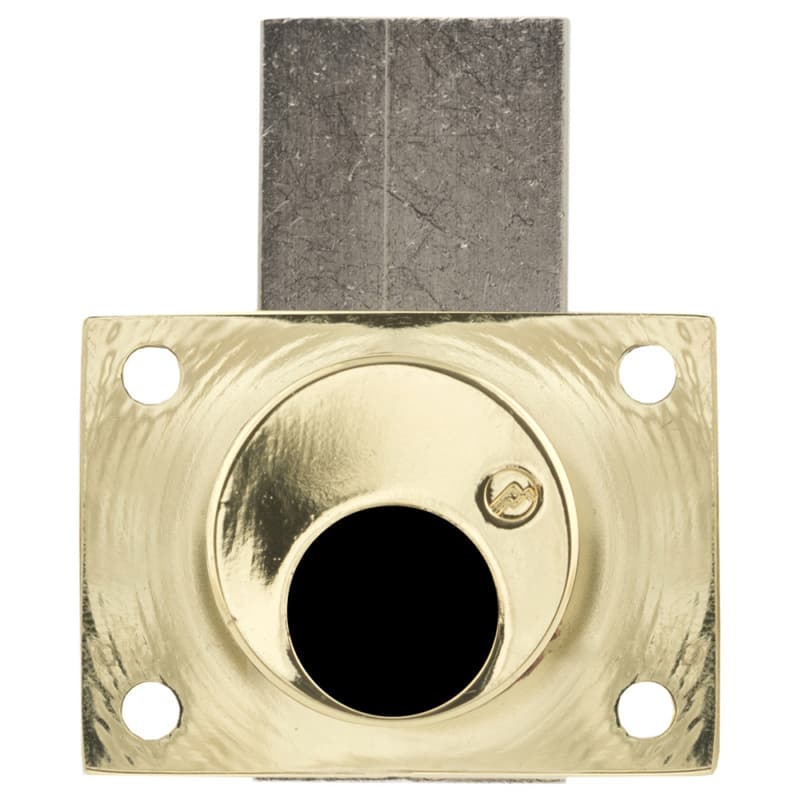 800LCM Schlage Less Deadbolt Drawers Lock Body, Bright Brass, Cylinder Length 1-3/8"