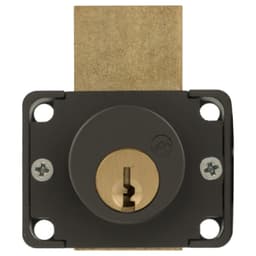 800 Schlage C Keyway  Pin Tumbler Deadbolt Drawer Lock, Oil Rubbed Bronze, Keyed to O-Bit Key, Cylinder Length 1-3/8"