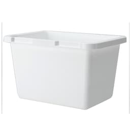 Rev-A-Shelf 4TM Series 4.25 quart Silver Trash Can, 10-3/8"W x 6-3/8"H x 7-3/8"D - 4TMBIN-17-6
