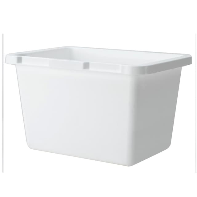 Rev-A-Shelf 4TM Series 4.25 quart Almond Trash Can, 10-3/8"W x 6-3/8"H x 7-3/8"D - 4TMBIN-15-6