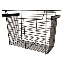 Sidelines Steel 24"W x 14"D x 17"H Side Mount Bronze Closet Basket, CBSL-241417BZ-3